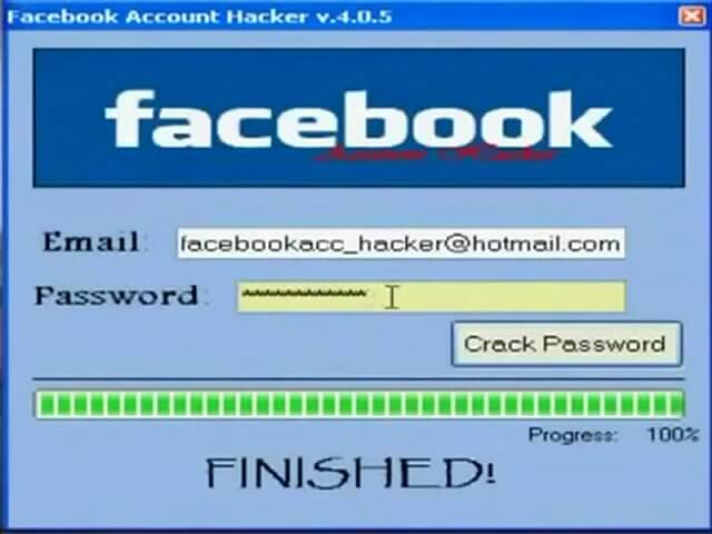 codes for hacking facebook account